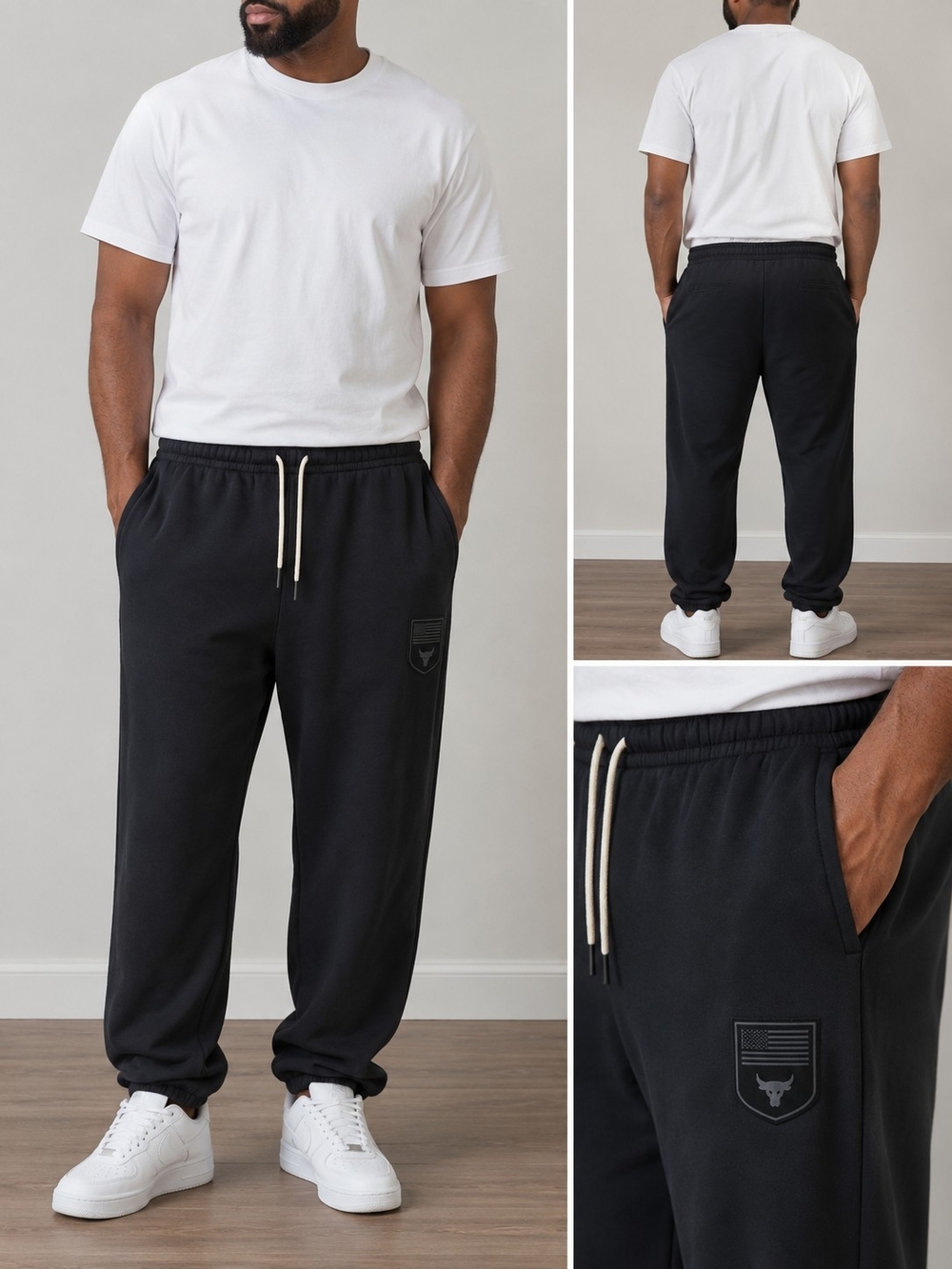 Under Armour Project Rock Black Drawstring Joggers